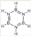 Borazine is iso-electornic and iso-structural to benzene. Explain why the borazine compound fits with the electronegativities of boron and nitrogen:
