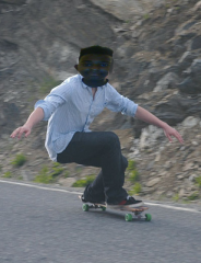 ride skateboard