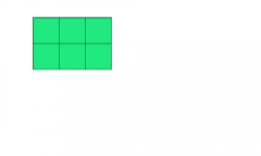 How many equal squares make up this rectangle?