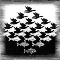 M.C. Escher, Sky and Water