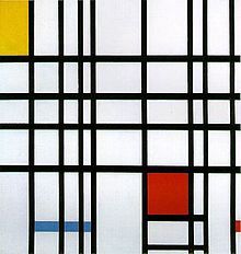 Piet Mondrian, 

Composition with Yellow, Blue, and Red, 1937–42, oil on canvas

Neo-Plasticism. 

Founded by Mondrian, this is a strict form of abstract art allowing only rectangles and straight lines.