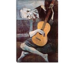 At the time of The Old Guitarist’s creation, Modernism, Impressionism, Post-Impressionism, and Symbolism had merged and created an overall movement called Expressionism, which greatly influenced Picasso’s style