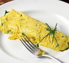 Egg omelette is good for health as well as tasty.