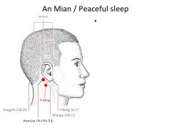 4*- Peaceful Sleep. Pressure better than needle. Tx: Insomnia, Calm down Shen.
