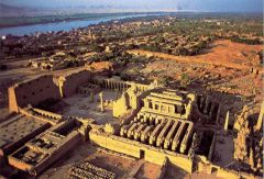 Formal Analysis: Temple of Amun-Re and Hypostyle Hall at Karnak, near Luxor, Egypt / New Kingdom 18th and 19th century Dynasties, temple: 1,550 BCE hall: 1,250 BCE, sandstone, #20
 
Content:
-sacred lake
-sanctuary--significant to New Kingdom temp...