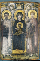 Virgin (theotokos) and child