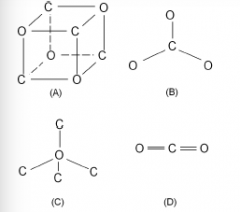 Which of the following atomic structures represents a carbonate ion?