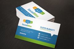 A business card or name card