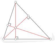 The segment from the vertex & perpendicular to the base or height of a triangle (red line) is called a(n)___________