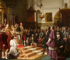 Madrid was occupied by Napoleon, so what Spanish city was home for the Spanish Court?
