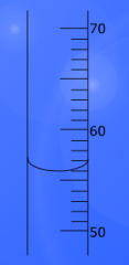 What is the volume of liquid in this beaker measured in milliliters?