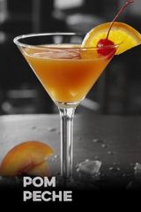 Peach Martini with multiple N/A Mixers