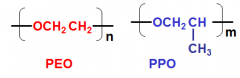 What is interesting about a block co-polymer such as PEO - PPO ? (Synthesised by anionic polymerisation)