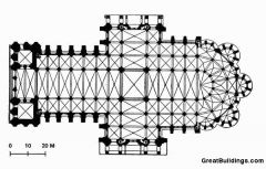 #60
Chartres Cathedral plan
-Chartres, France/Gothic Europe
- original: c. 1145-1155
-reconstructed: c. 1194-1220
 
Content: