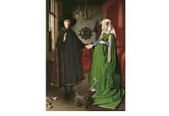 #68
The Arnolfini Portrait
- Jan van Eyck
- c. 1434 CE
 
Content:
- portrait of a couple
- artist included in mirror reflection
- 2ft 9in x 2 ft
- oil painting on wood