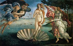 #72
Birth of Venus
- Botticelli
- c. 1484-1486 CE
 
Content:
- classical myths
- aerial perspective
- nude
- chiaroscuro
- contraposto
- tempera on wood
- 6ft x 9ft