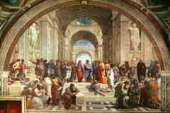 #76
School of Athens
- Raphael
- 1509-1511 CE
 
Content:
- renaissance fresco
- one of four
- 19ft x 27ft
- Pope Julius II
- greatest thinkers
- philosophy fresco (out of theology, philosophy, law, and poetry)
- elipse