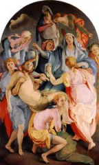 #78
Entombment of Christ
- Pontormo
- 1525-1528 CE
 
Content:
- focal point in center
- early mannerism painting
- no symbols
- stylized