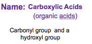 Carboxyl
Group   -COOH    