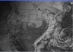 A fully mature
extratropical cyclone's
cloud pattern looks like a
large “comma”. 