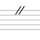 use only when it will clarify conducting (for instance, when a piece slows down significantly); solves the problem of imprecision; will bog down piece if overused; implied by railroad tracks over the staff