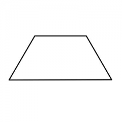 any shape with 4 sides that is not a rhombus, rectangle or square is acceptable.