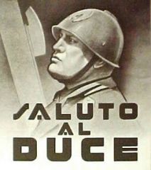 ¿Quién fue el Duce (="jefe") en Italia?