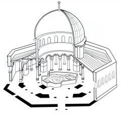Dome of the Rock (Qubbat al-Sakhrah) Illustration.