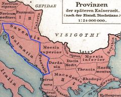 Illyricum was a Roman province that existed between 167 BC and 10 AD, named after conquered Illyria, stretching from the Drin river (in modern north Albania) to Istria (Croatia) in the west and to the Sava river (Bosnia and Herzegovina)...