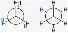  it is shaped as 2d with the point being the front carbon and the circle being the rear carbon