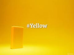 It's yellow