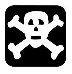 This symbols appears when poisonous substances are used.
