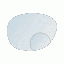 -available in one-piece and fused types
-most commonly used diameter = 22mm
-advantage = less visible
-disadvantage = more image jump (due to lower placement of the segment optical center)
-"Kryptok bifocal" = glass lens with a 22mm round fuse...