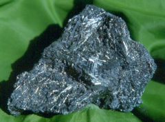 Sb2S3  (Antimony Sulfide, a.k.a Antimonite)