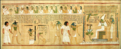 23. Tutankhamun’s tomb, intermost coffin - Egypt / New Kingdom, 18th Dynasty - c. 1323 B.C.E. - gold and precious stone


 


Context


 


Style 