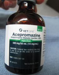 Acepromazine concentration is 10 mg/mL. You are instructed to make a dilute acepromazine solution at 1 mg/mL. Which of the following could be used for how much acepromazine and how much sterile water are mixed to make this concentration?