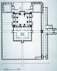 #84
Mosque of Selim II Plan
- Edirne, Turkey/ Sinan (architect)
- 1568-1575
 
Content:
- standard for architecture
- classical elements
- true to original design