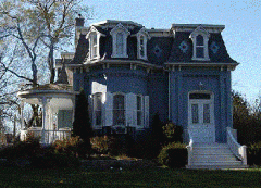 With its nearly vertical sides and flat top, the mansard roof is the hallmark of the Second-Empire style. Variations of this roof are also seen on Contemporary, Ranch, and French Colonial houses.