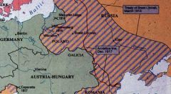 What treaty ended the war in 1917 between Russia and the Central Powers?