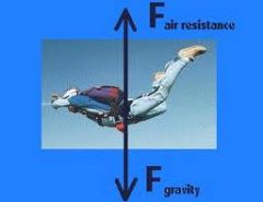 What do you call it when gravity and drag are equal? What will happen to the object?