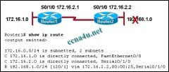Refer to the exhibit. The Ethernet interface on Router2 goes down and the administrator notices that the route is still valid in the routing table of Router1. How much longer will it take for Router1 to mark the route invalid by setting the metric to 16?
