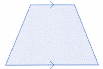 a quadrilateral with one pair of parallel sides.
