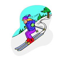 to go skiing
to ski