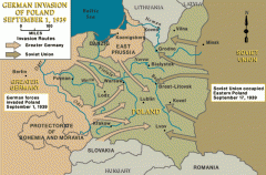 The invasion of Poland by the German army on September 1, 1939