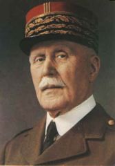What is the term for the French region, where a puppet government led by Marshal Pétain was constituted?