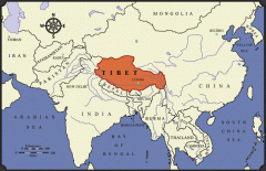 Tibet is North of India and Nepal and South of Xinjiang, it is Western China.

Tibet is a high mountain plateau, harsh, remote, and culturally distinct.