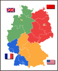 After World War II, Germany was divided into 4 zones: American, British, French and Soviet. The first three joined together forming the ...