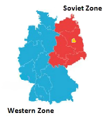 The Soviet zone, meanwhile, was transformed into the ...