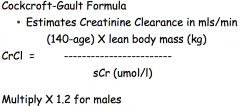 "Age,   
Mass (don't do any adjustments to estimate lean body mass),
Serum creatinine,
Gender.

"