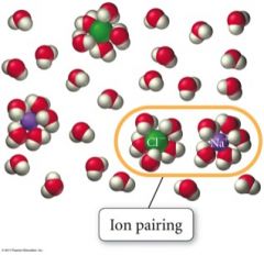 - the fact that ions do not completely dissolve

- ionic compounds produce multiple solute particles for each formula unit

 